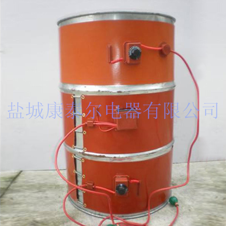 硅橡胶油桶加热器 硅橡胶油桶电热带